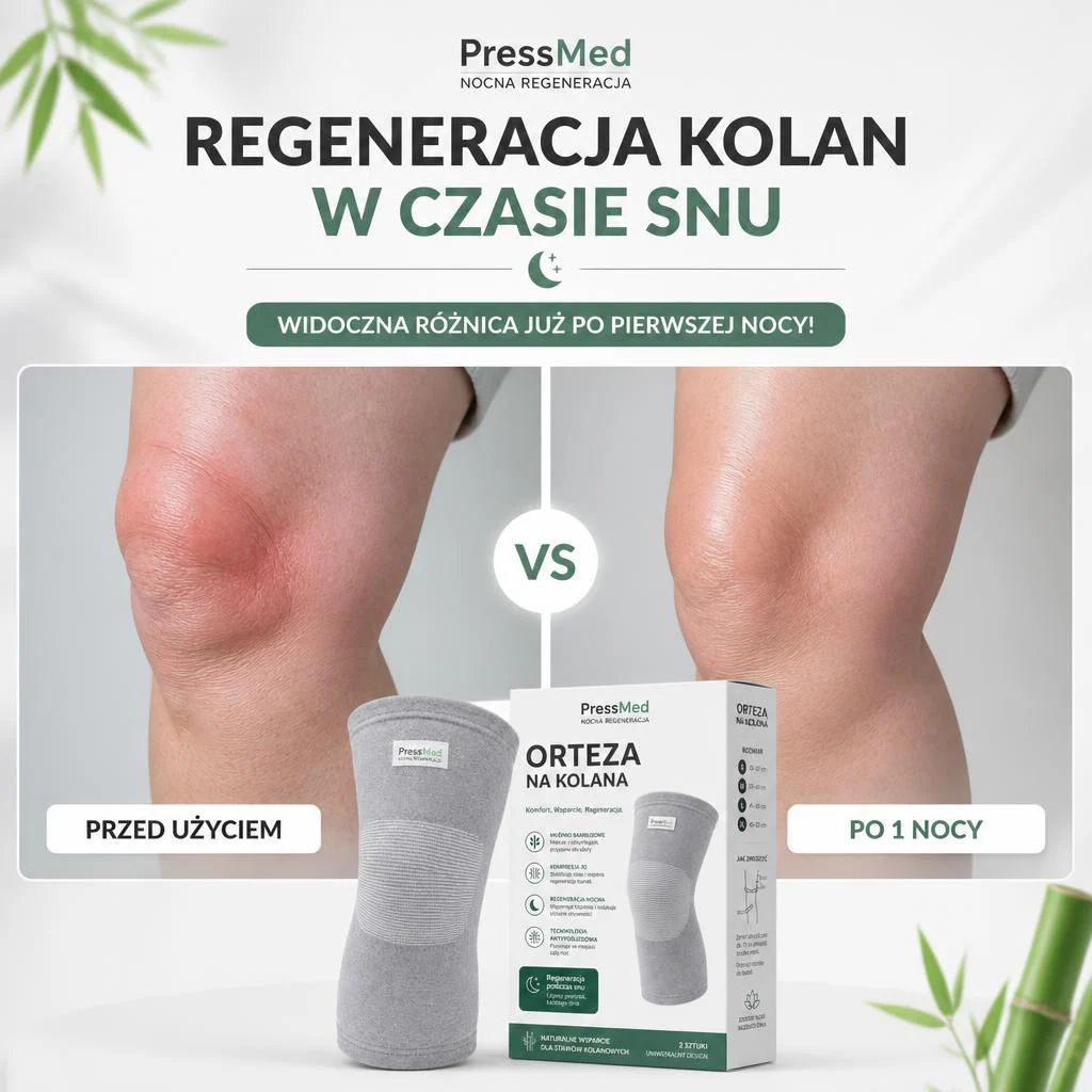 PressMed - Kompresyjna opaska na kolano dla seniorów