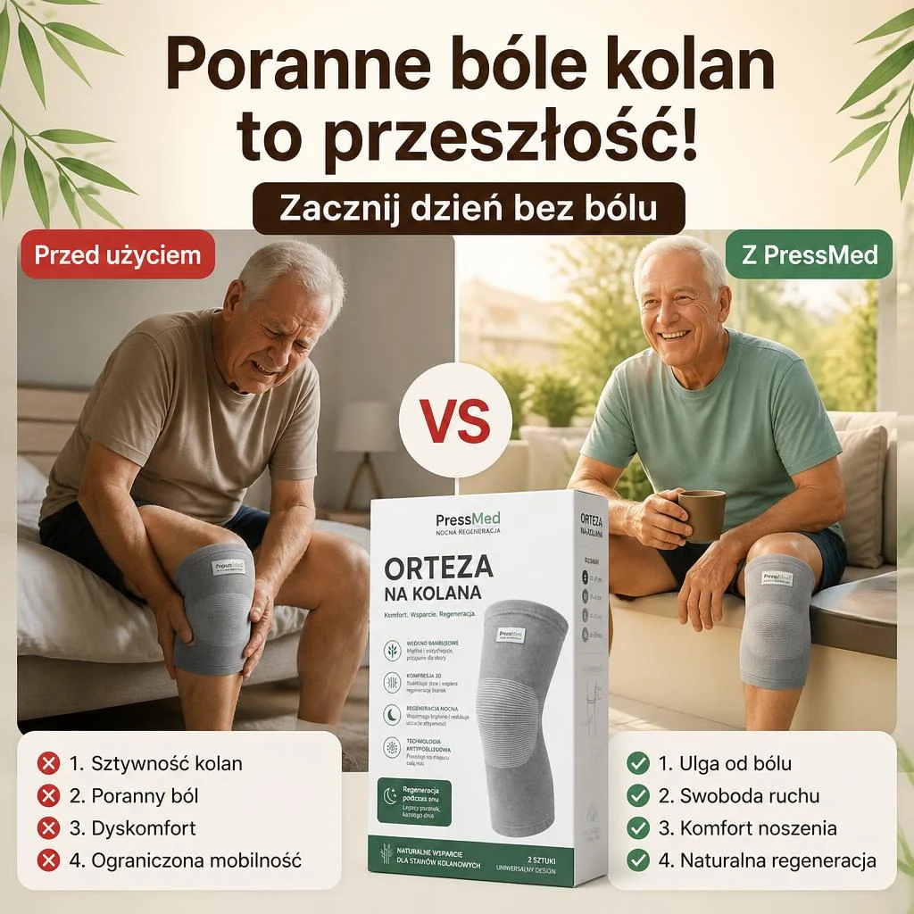 PressMed - Kompresyjna opaska na kolano dla seniorów