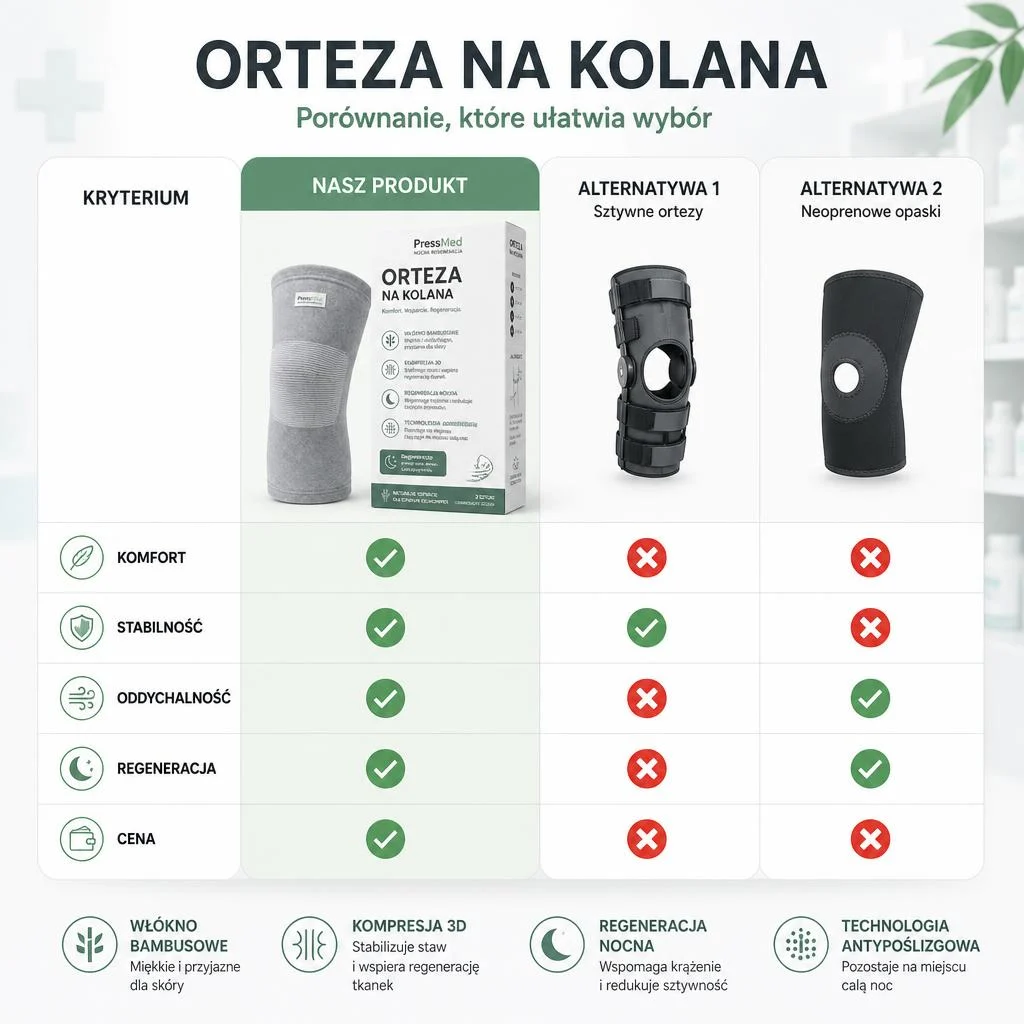 PressMed - Kompresyjna opaska na kolano dla seniorów