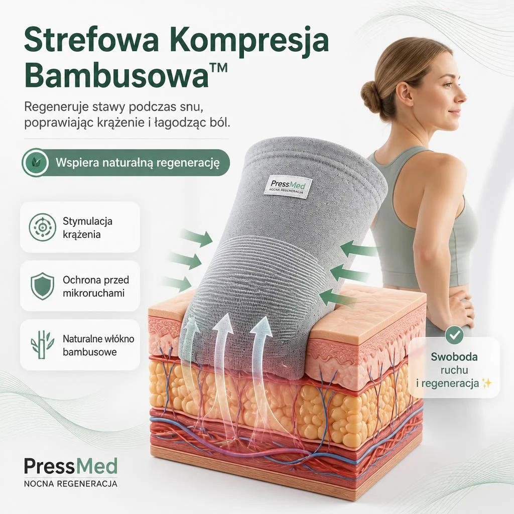 PressMed - Kompresyjna opaska na kolano dla seniorów