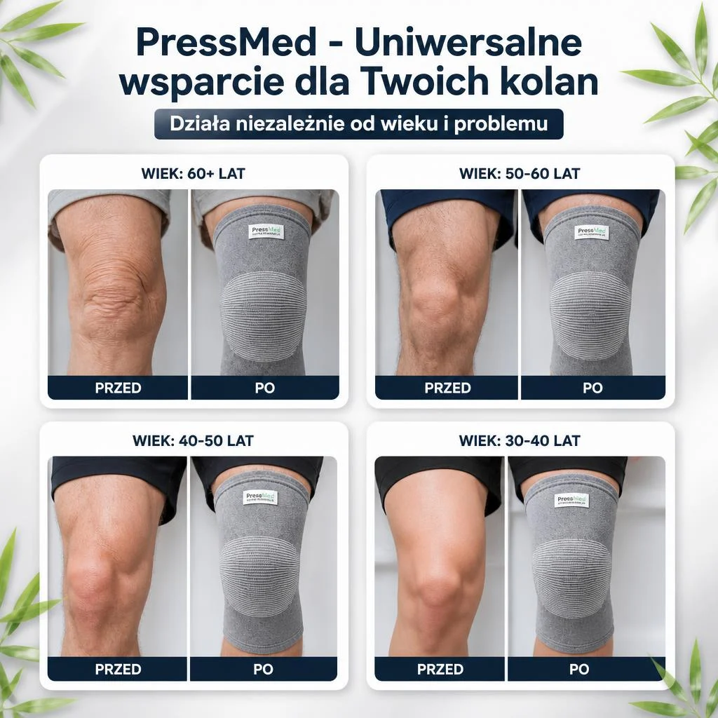PressMed - Kompresyjna opaska na kolano dla seniorów